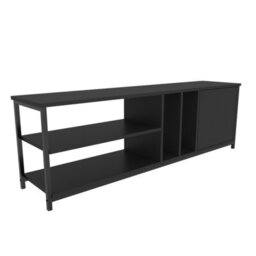 Decorotika Oneida Tv Stand Tv Unit For Tv's Up To 72 Inch Black And Anthracite - thumbnail 5