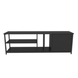 Decorotika Oneida Tv Stand Tv Unit For Tv's Up To 72 Inch Black And Anthracite - thumbnail 4
