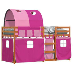 Berkfield Bunk Bed Without Mattress Pink 90X200 Cm Solid Wood Pine - thumbnail 4