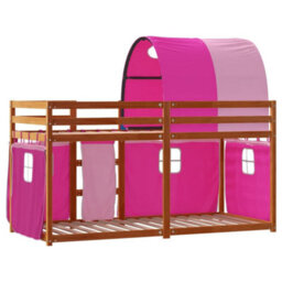 Berkfield Bunk Bed Without Mattress Pink 90X200 Cm Solid Wood Pine - thumbnail 7