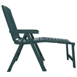 Vidaxl Sun Lounger Green Plastic - thumbnail 4