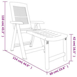 Vidaxl Sun Lounger Green Plastic - thumbnail 9