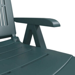 Vidaxl Sun Lounger Green Plastic - thumbnail 8