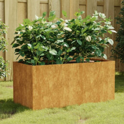Berkfield Planter 80X40X40 Cm Corten Steel - thumbnail 1