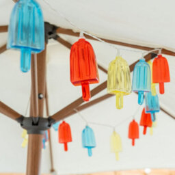 Valuelights Set Of 20 Multi Coloured Ice Lolly Outdoor Garden Solar String Lights - thumbnail 5