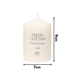 Marco Paul Small Scented Pillar Candle - Fresh Cotton - thumbnail 2