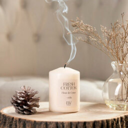 Marco Paul Small Scented Pillar Candle - Fresh Cotton - thumbnail 7
