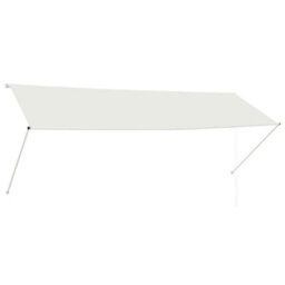 Berkfield Retractable Awning 350X150 Cm Cream - thumbnail 2