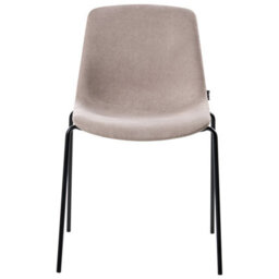 Beliani Set Of 4 Dining Chairs Tiller Fabric Beige - thumbnail 5