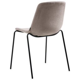Beliani Set Of 4 Dining Chairs Tiller Fabric Beige - thumbnail 6