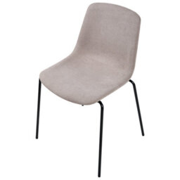 Beliani Set Of 4 Dining Chairs Tiller Fabric Beige - thumbnail 7