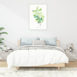 Berkfield Bedside Cabinets 2 Pcs Grey Sonoma 40X39X40 Cm - thumbnail 1
