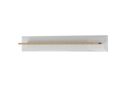 Arte Elegant Nordi Wall Shelf H170mm W1070mm D190mm In White Gloss And Oak - Stylish Display Solution - thumbnail 1