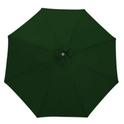 Sundaze 2.7M Green Round Garden Parasol Umbrella Sun Shade Tilt Crank + Base + Cover - thumbnail 4