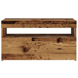 Berkfield Tv Cabinets With Led Lights 2 Pcs Old Wood Engineered Wood - thumbnail 7