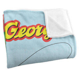 Curious George Kite Blanket White (One Size) - thumbnail 3