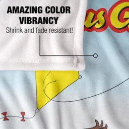 Curious George Kite Blanket White (One Size) - thumbnail 4