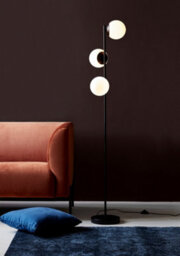 Nordlux Lilly Metal Floor Lamp Hand Blown Glass Black,mains - thumbnail 5