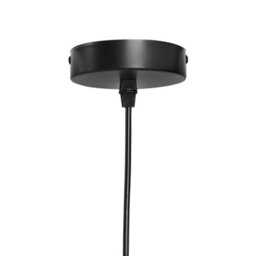 Wyld and Coco Mid-Century Black Metal Tiered Pendant Lamp, Layered Iron Shade, 33Cm X 150Cm Drop - thumbnail 8