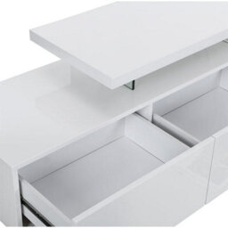 Furniture in Fashion Alanis High Gloss Tv Stand With Storage In White And Led Lights - thumbnail 5