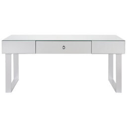 Beliani Coffee Table Nesle With Storage Mirrored Silver - thumbnail 5
