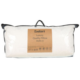 Beliani Bed Pillow Feldberg High Duck Feathers And Down 80 X 80 Cm White - thumbnail 5