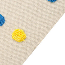 Wyld And Coco Littlenest Multicolour Mini Pom Pom Rug 80 X 150 Cm Low-Pile Cotton With Anti-Slip Backing - thumbnail 4