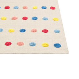 Wyld And Coco Littlenest Multicolour Mini Pom Pom Rug 80 X 150 Cm Low-Pile Cotton With Anti-Slip Backing - thumbnail 5