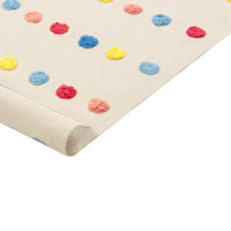 Wyld And Coco Littlenest Multicolour Mini Pom Pom Rug 80 X 150 Cm Low-Pile Cotton With Anti-Slip Backing - thumbnail 6