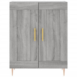 Berkfield Highboard Grey Sonoma 69.5X34X180 Cm Engineered Wood - thumbnail 8