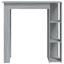 Vidaxl Bar Table With Shelf Grey Sonoma 102X50X103.5 Cm Engineered Wood - thumbnail 3