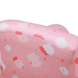 Homcom Kids Armchair Toddler Sofa Seat Set With Footrest Padding Couch Pink - thumbnail 9