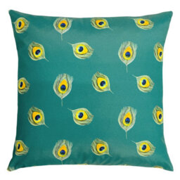 Evans Lichfield Peacock Tropical Outdoor Cushion Cover - thumbnail 2