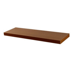 Harbour Housewares 80Cm Floating Wall Shelf - Walnut - Photo Gallery Bookshelf Wall Shelves For Storage & Display - thumbnail 1