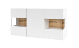 Arte Ava 25 Chic Display Sideboard Cabinet In White Matt - W1200mm X H620mm X D350mm - thumbnail 4