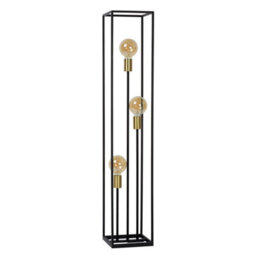 Lucide Ruben 3 Light Floor Lamp Black - thumbnail 3