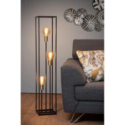 Lucide Ruben 3 Light Floor Lamp Black - thumbnail 5