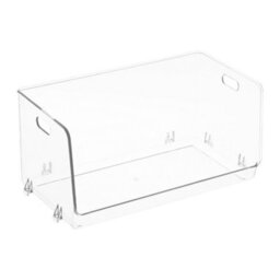 Living And Home 2Pcs Stackable Transparent Desktop Storage Boxes Multifunctional Organiser, 33Cm W X 17.5Cm D X 15.4Cm H - thumbnail 2