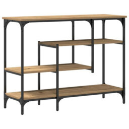 Walplus Console Table With Shelf Artisan Oak 100 X 35 X 75 Cm - thumbnail 2