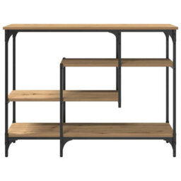 Walplus Console Table With Shelf Artisan Oak 100 X 35 X 75 Cm - thumbnail 5