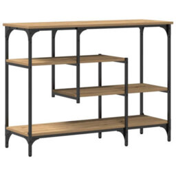 Walplus Console Table With Shelf Artisan Oak 100 X 35 X 75 Cm - thumbnail 7