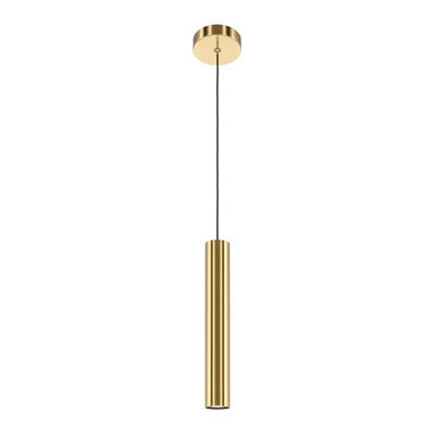 Luminosa Lighting Luminosa Pro Focus Modern Slim Pendant Ceiling Light Brass 1Xgu10 - image 1