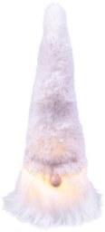 Netagon Home Festive Light Up Christmas White Gonk Gnome Ornament- 19Cm - thumbnail 2