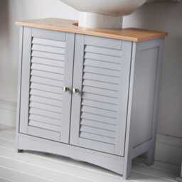 CARME Home Carme Atlanta 3 Piece Set Bathroom Furniture Free Standing Under Sink Storage Wall Mounted Medicine Cabinet With Mirror Modern Bat - thumbnail 6