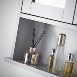 CARME Home Carme Atlanta 3 Piece Set Bathroom Furniture Free Standing Under Sink Storage Wall Mounted Medicine Cabinet With Mirror Modern Bat - thumbnail 3