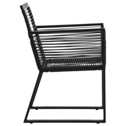 Berkfield 9 Piece Outdoor Dining Set Pvc Rattan Black - thumbnail 9