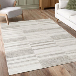 Mabel Modern Contemporary Living Room Area Rug - Abstract Seamless Geometric Design Stone-Patch 160X230 Cm - thumbnail 5