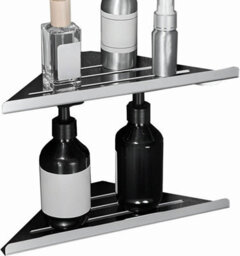 1 Pack Corner Shelves No Drilling Required Shower Trolley Self-Adhesive Wall-Mounted Storage Basket, Organizer Sticker - thumbnail 3