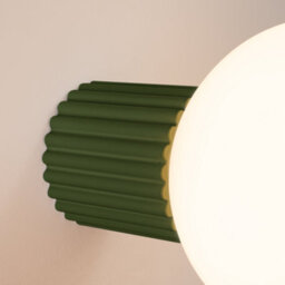 Sollux Lighting Halo Aluminum/glass Olive Green 1 Lights Modern Wall Light - thumbnail 3