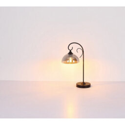 Luminosa Lighting Luminosa Cottage Multi Arm Pendant Ceiling Light Matt Black Smoke Glass Shade 5X E27 - thumbnail 5